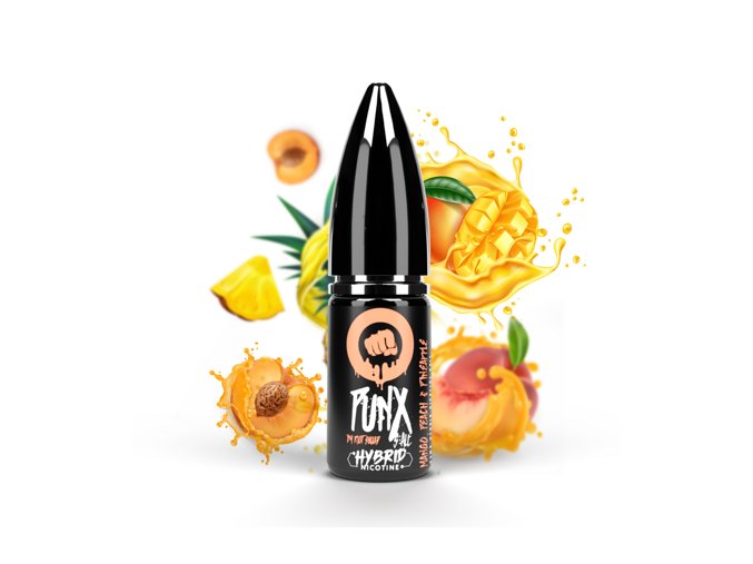 E-liquid Riot S:ALT 10ml / 5mg: Mango Peach Pineapple (Mango, broskev a ananas)