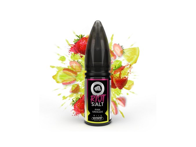 E-liquid Riot S:ALT 10ml / 5mg: Pink Grenade (Citronovo-jahodová limonáda)