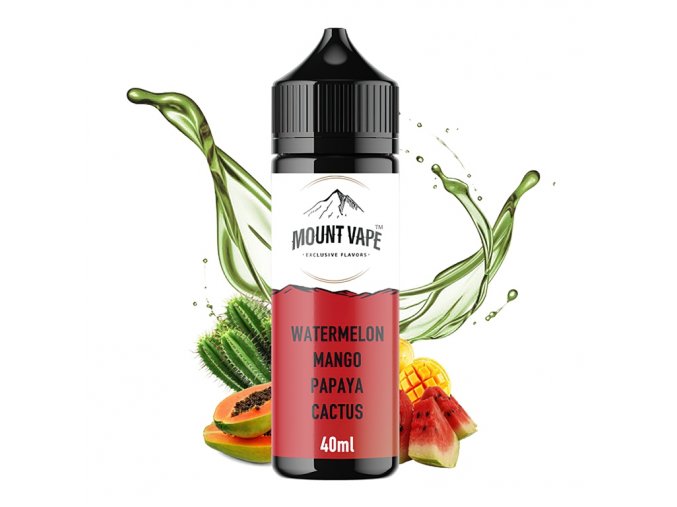 Mount Vape - Shake & Vape - Watermelon Mango Papaya Cactus - 40ml, produktový obrázek.