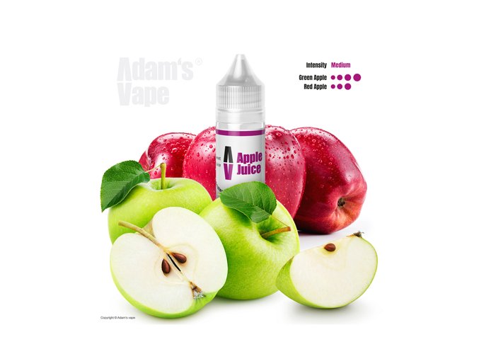 Příchuť Adams vape S&V: Apple Juice (Osvěžující jablečný džus) 12ml