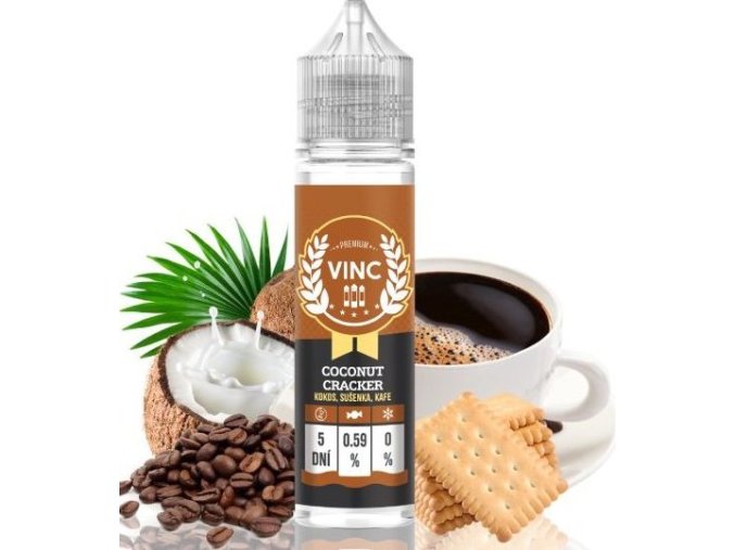 Příchuť VINC Shake and Vape 12ml Coconut Cracker