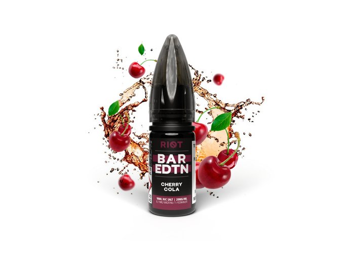 E-liquid Riot BAR EDTN Salt 10ml / 10mg: Cherry Cola (Třešňová cola)