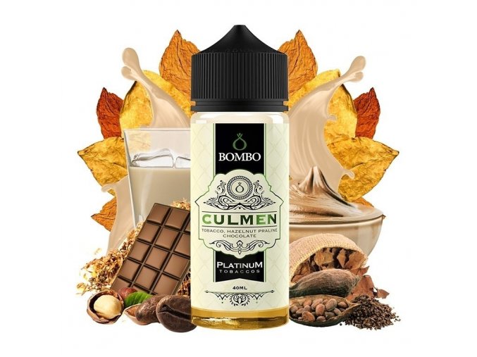 Bombo - Platinum Tobaccos - S&V - Culmen (Tabák s pralinkou, čokoládou a irským krémem) 40ml, produktový obrázek.