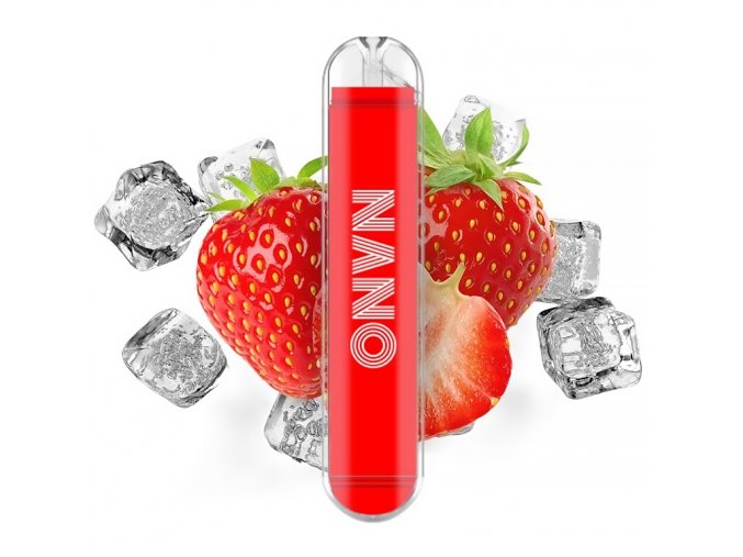Lio Nano II - 16mg - Strawberry ICE (Svěží jahoda), produktový obrázek.