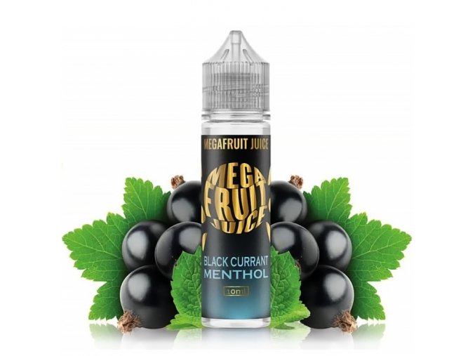 Megafruit Juice - S&V - Blackcurrant Menthol (Černý rybíz s mentolem) - 10ml, produktový obrázek.