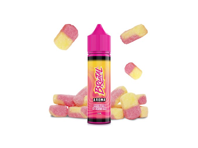 Příchuť Brutal S&V: Rhubarb & Custard (Sladká rebarbora s custardem) 20ml