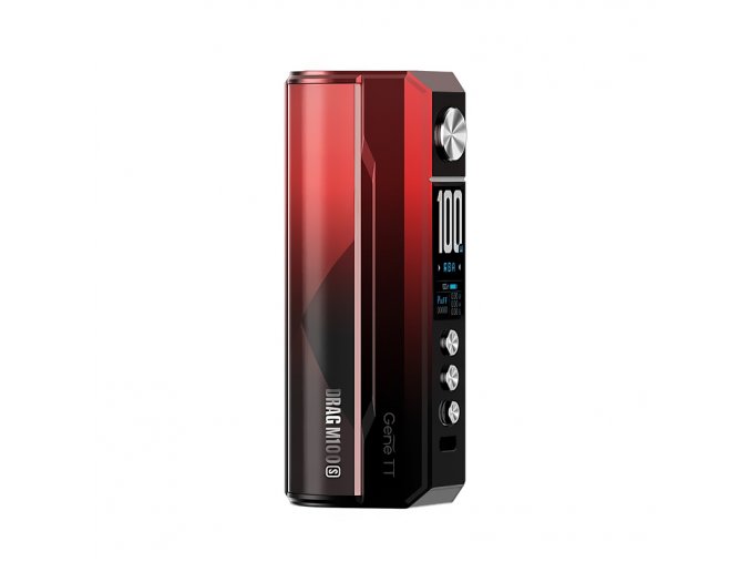 VooPoo Drag M100S Mod - Easy Grip - Red & Black, produktový obrázek.