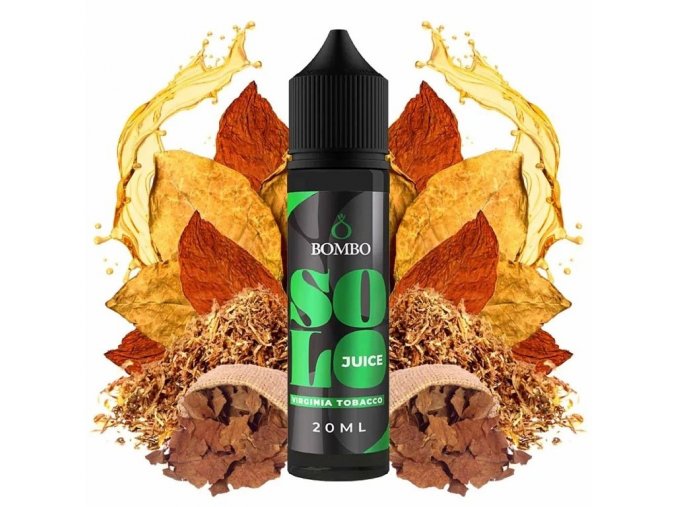 Bombo - Solo Juice - S&V - Virginia Tobacco (Virginský tabák) - 20ml, produktový obrázek.