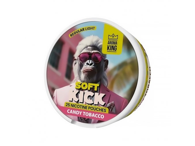 Aroma King Soft Kick - nikotinové sáčky - Candy Tobacco - 10mg /g, produktový obrázek.
