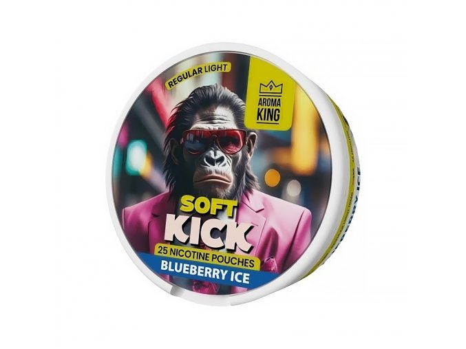 Aroma King Soft Kick - nikotinové sáčky - Blueberry ICE - 10mg /g, produktový obrázek.