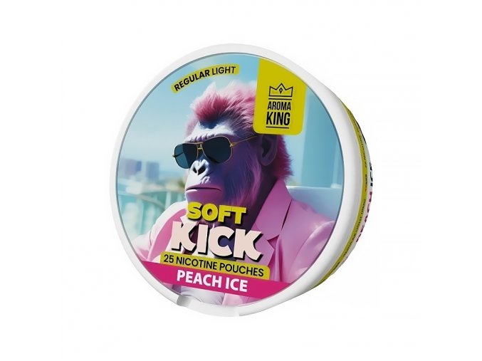 Aroma King Soft Kick - nikotinové sáčky - Peach ICE - 10mg /g, produktový obrázek.