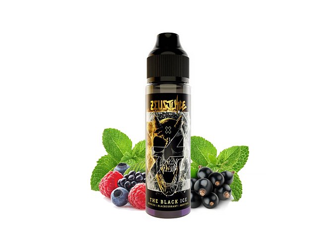 Příchuť Zeus Juice S&V: The Black Ice (Bobulovitá směs s rybízem a mentolem) 20ml