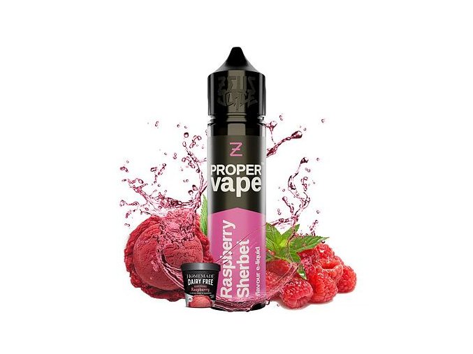 Příchuť Proper Vape by Zeus Juice S&V: Raspberry Sherbet (Malinový sorbet) 20ml