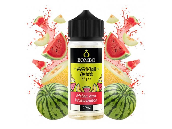 Bombo - Wailani Juice - S&V - Melon and Watermelon (Melounový mix) - 40ml, produktový obrázek.