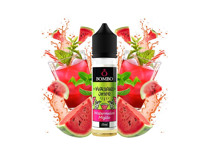 Příchuť Bombo Wailani Juice S&V: Watermelon Mojito (Melounové mojito) 15ml