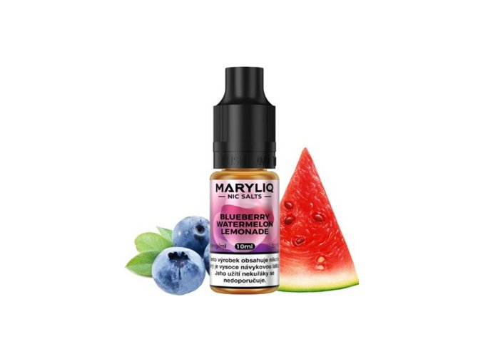 Maryliq Salt Blueberry Watermelon Lemonade (Limonáda s borůvkou a melounem) 10ml intenzita nikotinu 20mg