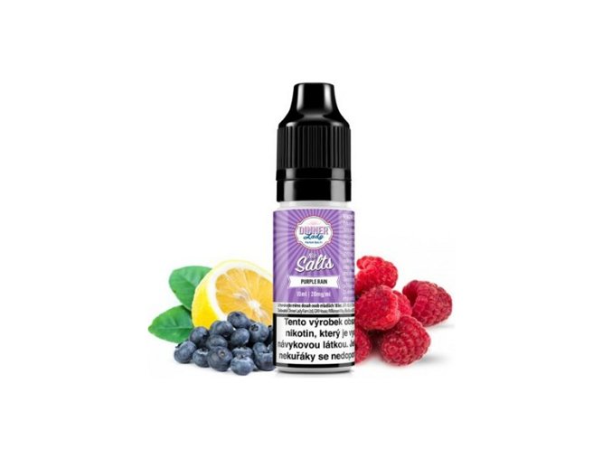 Dinner Lady Salt Purple Rain (Borůvka, malina a citron) 10ml intenzita nikotinu 20mg