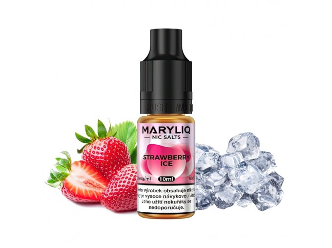 Maryliq - Salt e-liquid - Strawberry ICE - 10ml - 20mg, produktový obrázek.