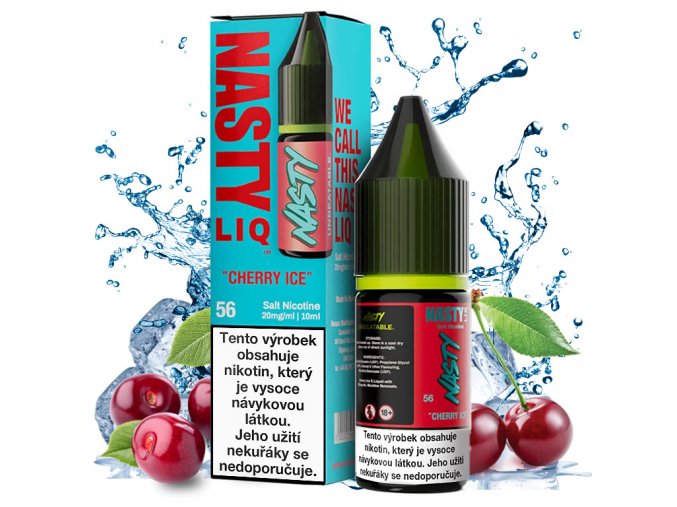 Nasty LIQ - Salte e-liquid - Cherry ICE - 10ml - 20mg, produktový obrázek.