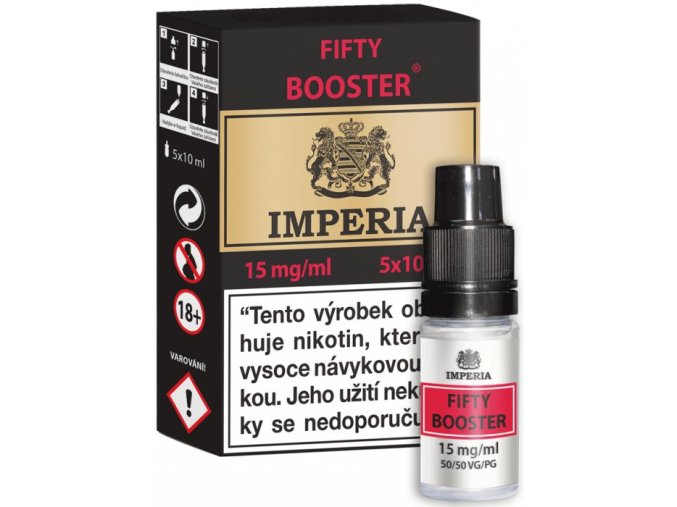 fifty booster cz imperia 5x10ml pg50vg50 15mg