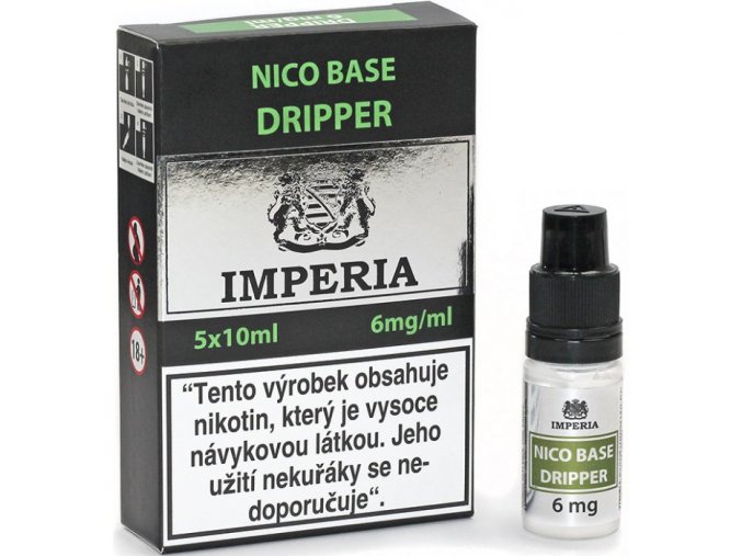 nikotinova baze cz imperia dripper 5x10ml pg30vg70 6mg