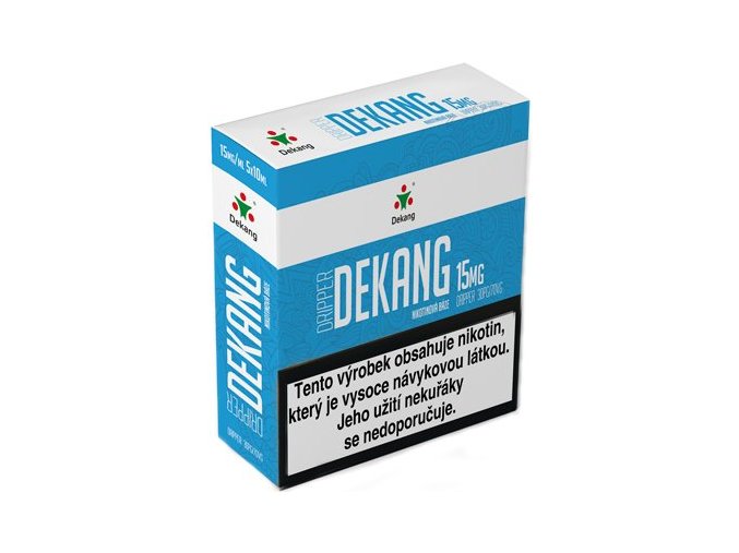 nikotinova baze dekang dripper 5x10ml pg30vg70 15mg