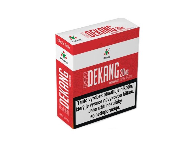 nikotinova baze dekang dripper 5x10ml pg30vg70 20mg