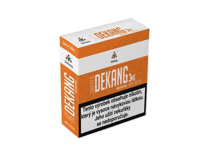 nikotinova baze dekang dripper 5x10ml pg30vg70 3mg