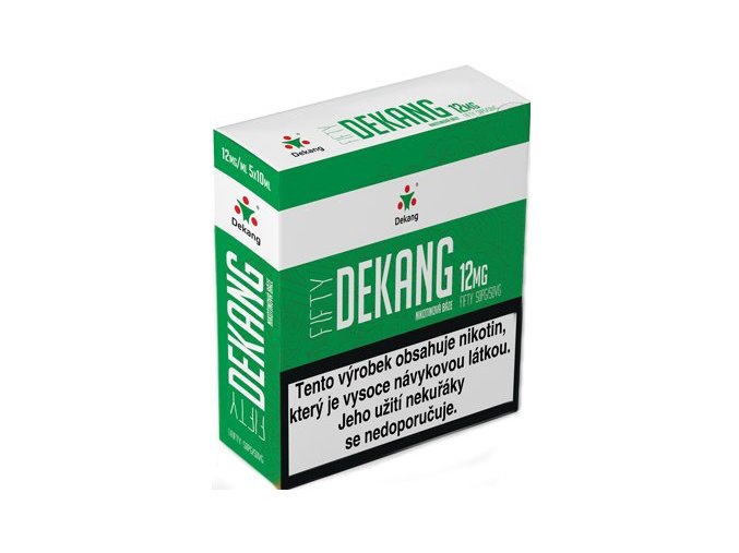 nikotinova baze dekang fifty 5x10ml pg50vg50 12mg