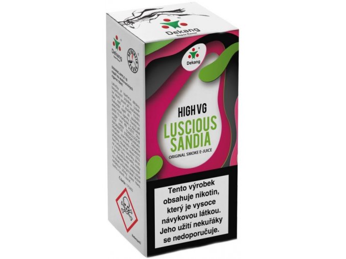 Liquid Dekang High VG Luscious Sandia 10ml - 6mg (Vodní meloun)