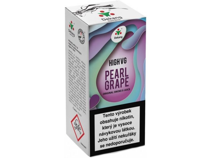 Liquid Dekang High VG Pearl Grape 10ml - 6mg (Hrozny s mátou)