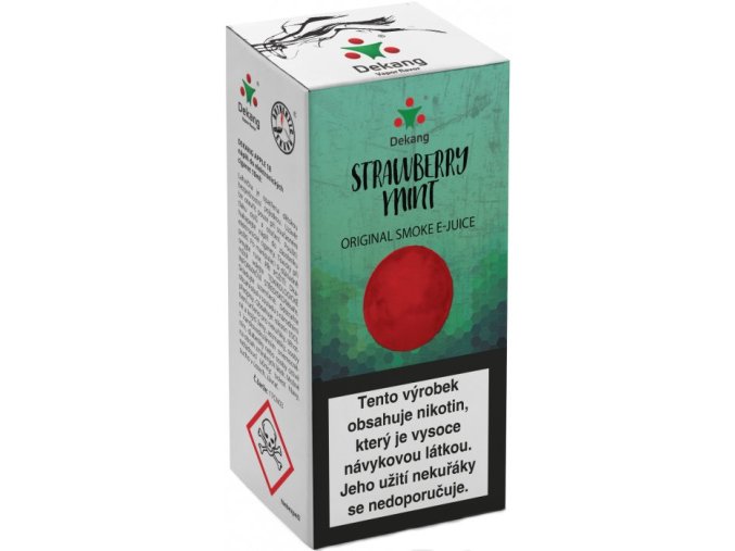 Liquid Dekang Strawberry mint 10ml - 16mg (Jahoda s mátou)