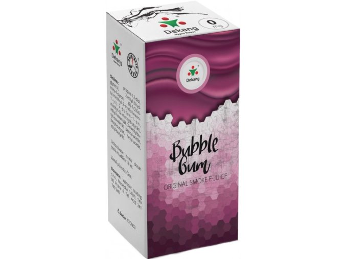 Liquid Dekang Menthol Bubble Gum 10ml - 0mg (Mentolová žvýkačka)