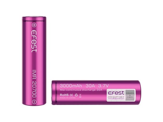 Efest baterie typ 20700 3100mAh 30A