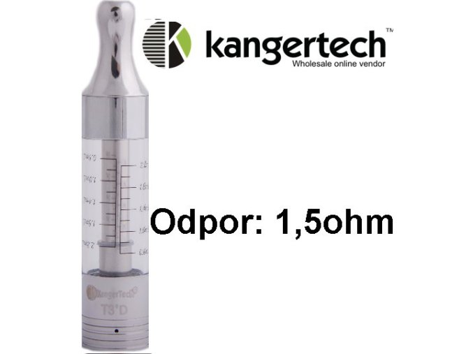 Kangertech T3D clearomizer 1,5ohm 2,2ml Clear