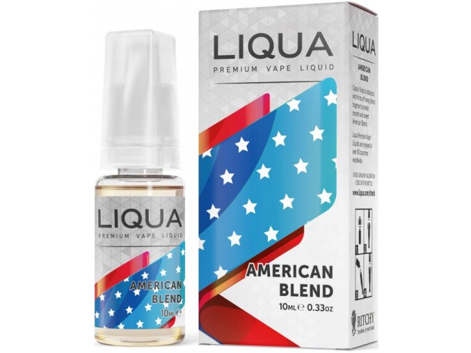 liqua cz elements american blend 10ml0mg americky michany tabak