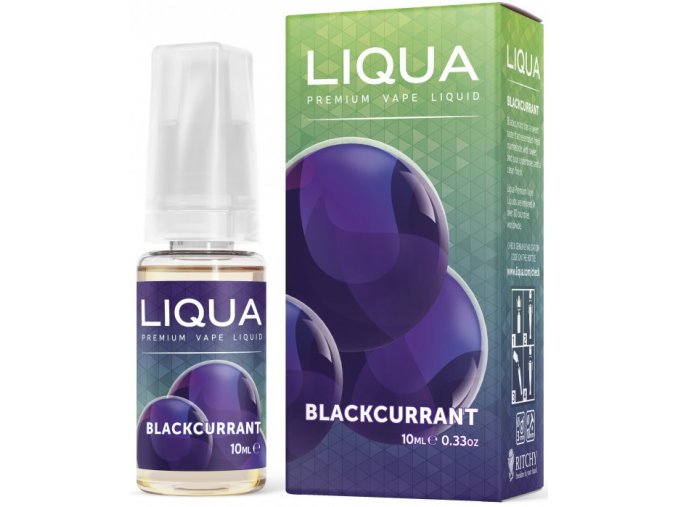 liquid liqua cz elements blackcurrant 10ml0mg cerny rybiz