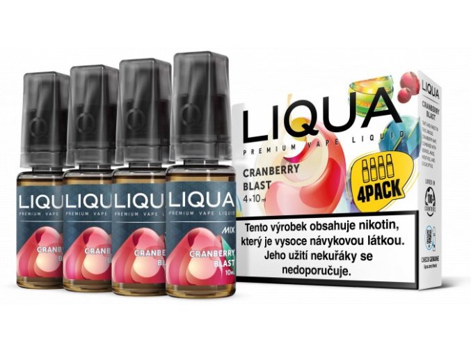 Liquid LIQUA CZ MIX 4Pack Cranberry Blast 10ml-3mg