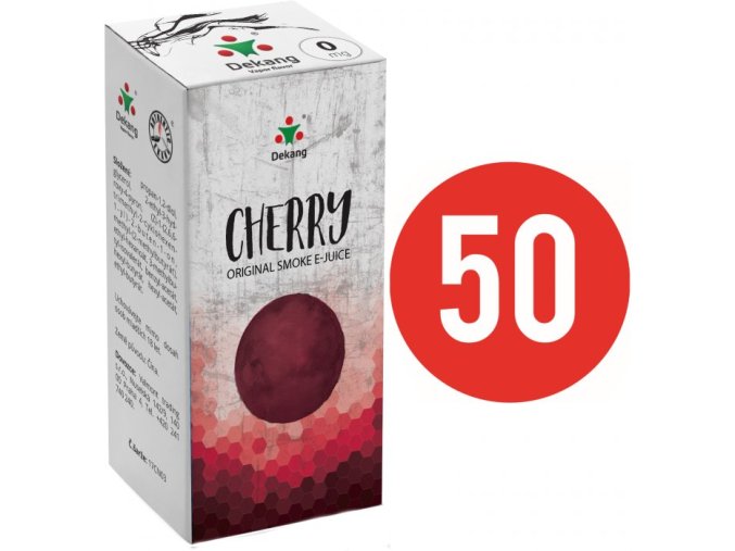 Liquid Dekang Fifty Cherry 10ml - 0mg (Třešeň)