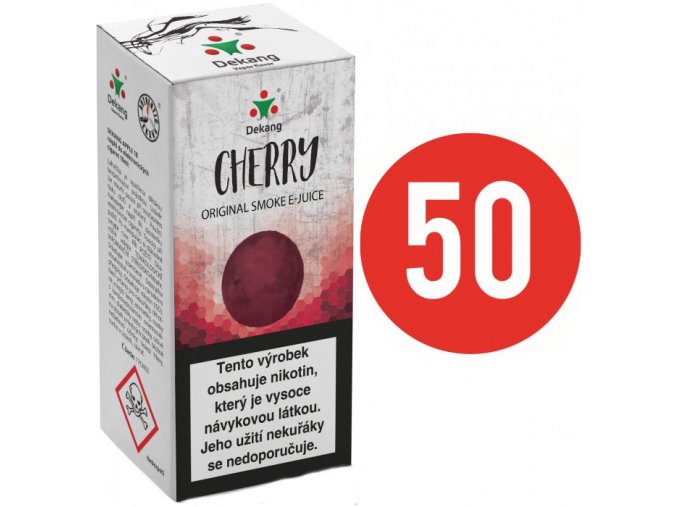 Liquid Dekang Fifty Cherry 10ml - 3mg (Třešeň)