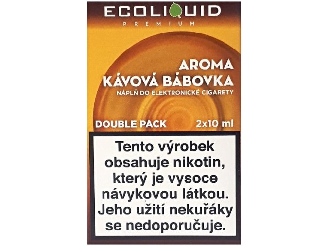 Liquid Ecoliquid Premium 2Pack Coffee Cake 2x10ml - 0mg