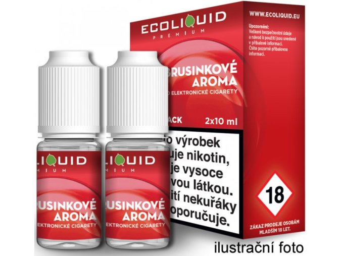 Liquid Ecoliquid Premium 2Pack Cranberry 2x10ml - 0mg (Brusinka)