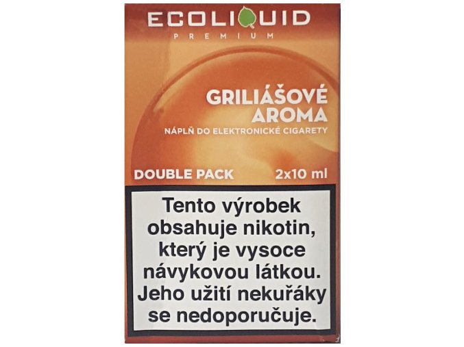 Liquid Ecoliquid Premium 2Pack Griliášové aroma 2x10ml - 18mg