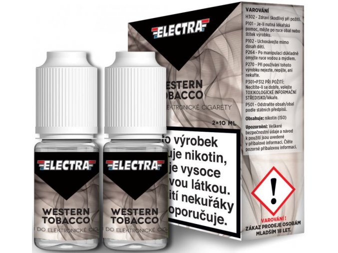 Liquid ELECTRA 2Pack Western Tobacco 2x10ml - 20mg