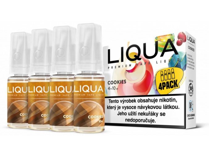 Liquid LIQUA CZ Elements 4Pack Cookies 4x10ml-6mg (Sušenka)