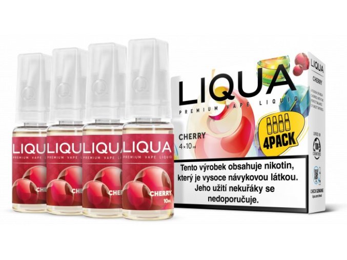 Liquid LIQUA CZ Elements 4Pack Cherry 4x10ml-3mg (třešeň)