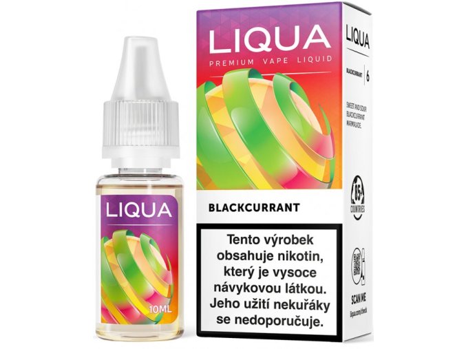 Liquid LIQUA CZ Elements Blackcurrant 10ml-12mg (černý rybíz)