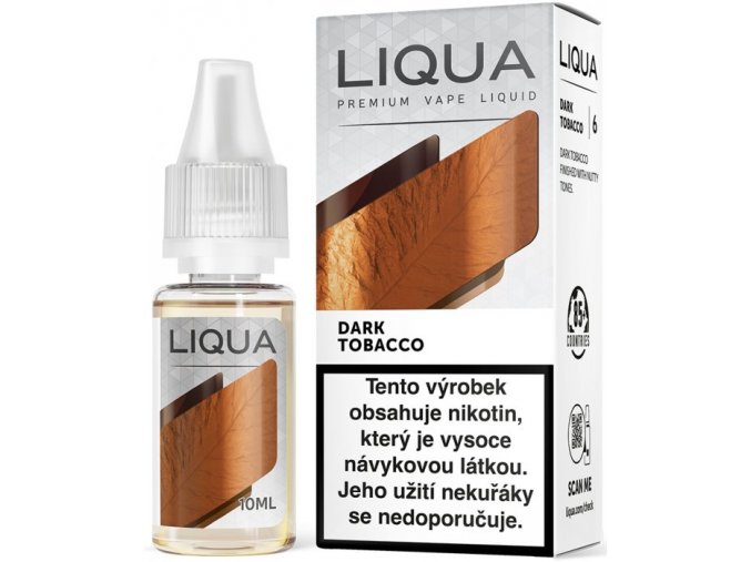 Liquid LIQUA CZ Elements Dark Tobacco 10ml-18mg (Silný tabák)