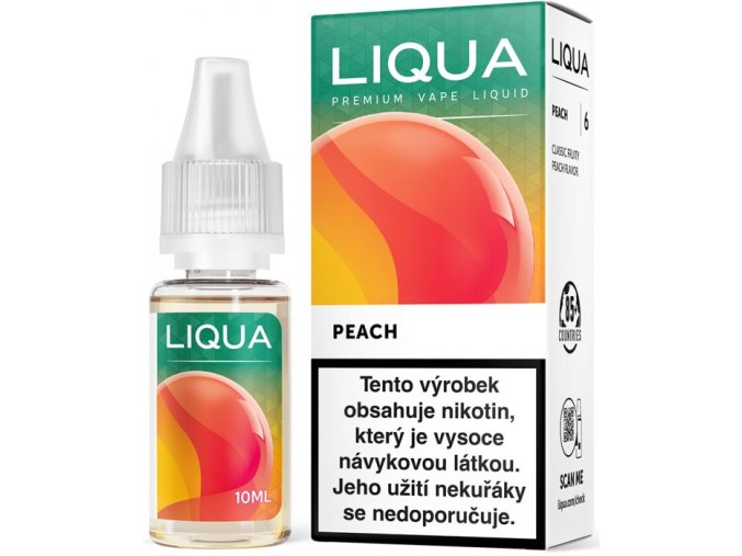 Liquid LIQUA CZ Elements Peach 10ml-12mg (Broskev)