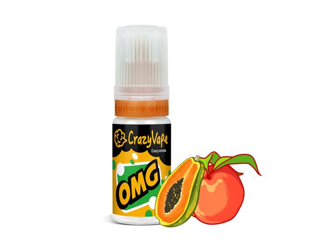 crazyvape prichut omg broskev a papaya